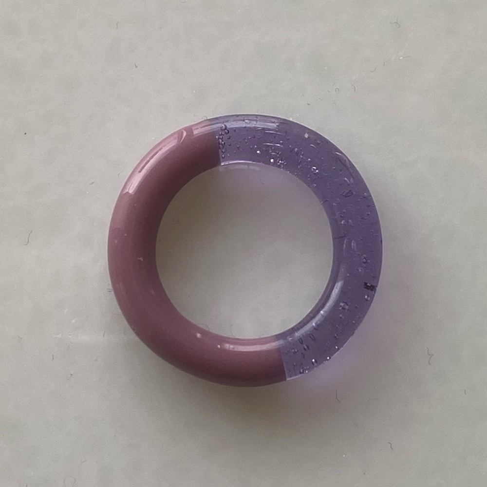 Keane New York Two Tone Glass Ring